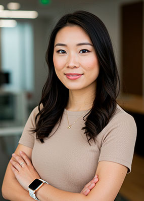 Portrait of Sarah Chen, Bonus Analyst at WinTops Games Ltd